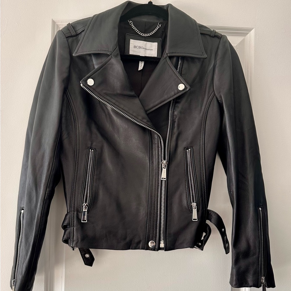 BCBGeneration Black Leather Jacket